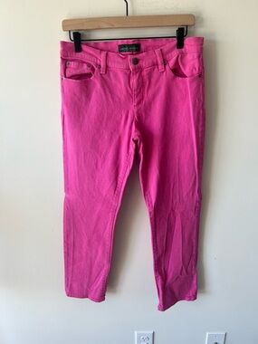 Lauren Ralph Lauren Hot Pink Modern Straight Leg Jeans Size 8